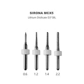 Sirona mcx5 0.6mm ,1.2mm ,2.2mm ,1.4mm  diamond Lithium disilicate Milling bur
